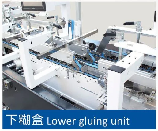 Automatic Corrugated and Cardboard Carton Box Folding Gluing and Packing Machine (GK-GS) Series