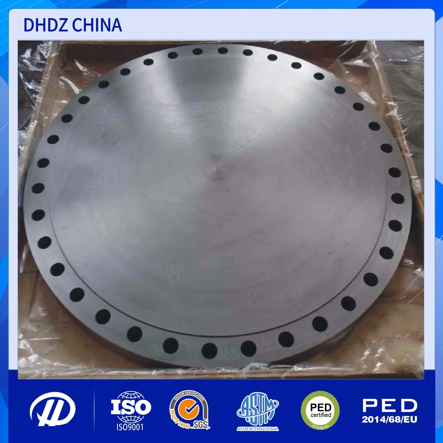 JIS ANSI DIN ASME Carbon Steel Blind Forged Flange