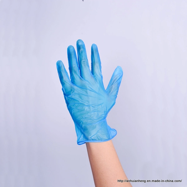 Blue Examination Working Disposable Powder Free Vinyl Gloves