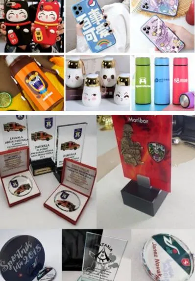 60*90cm UV Flatbed Printer Digital Printer with Coating for Phone Case/Mugs Printing