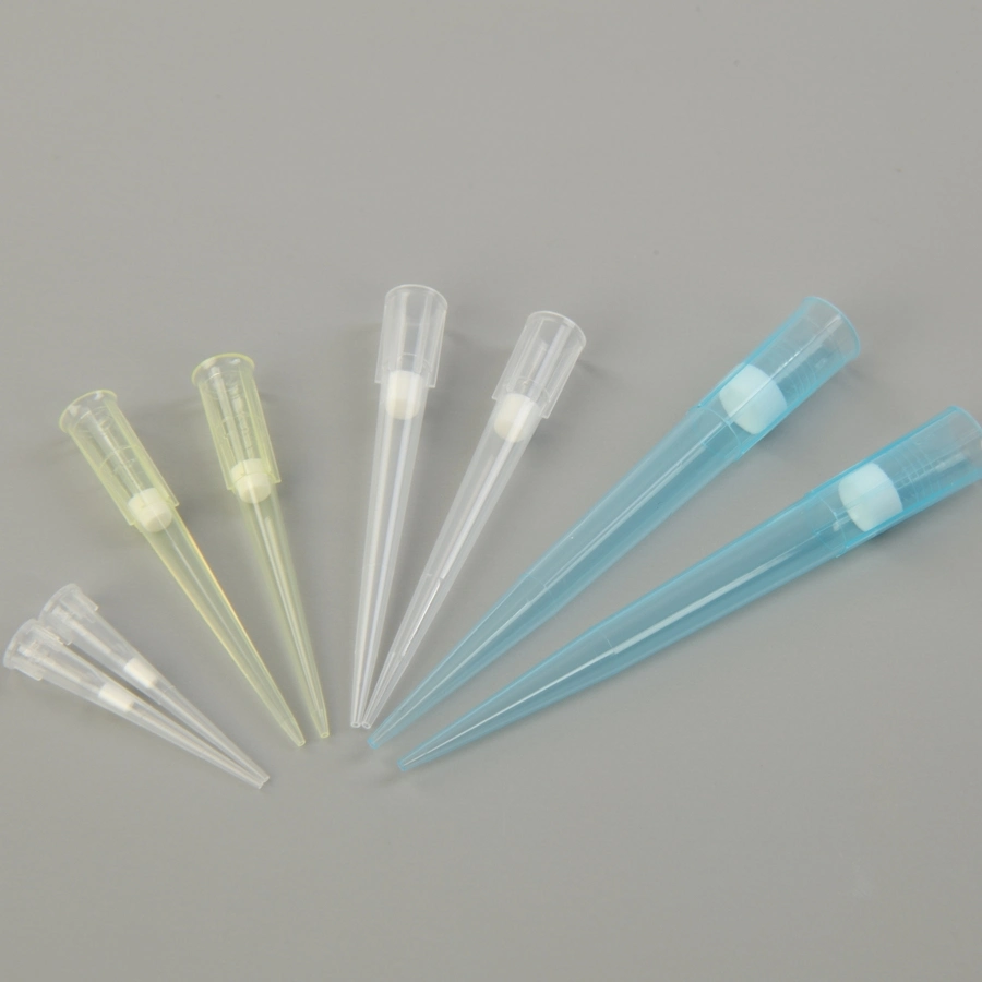 High Quality Disposable Micro 200UL 1000UL Sterile T Filter Pipette Tips with Rack