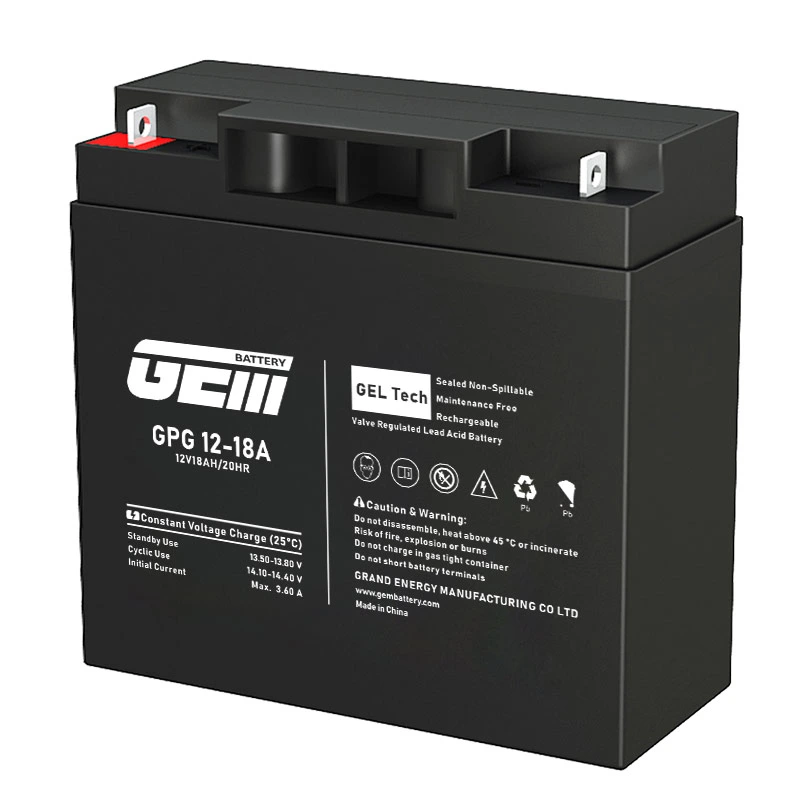 GEM 12V18AH Sealed Lead Acid Rechargeable Deep Cycle for solar PV & Wind power