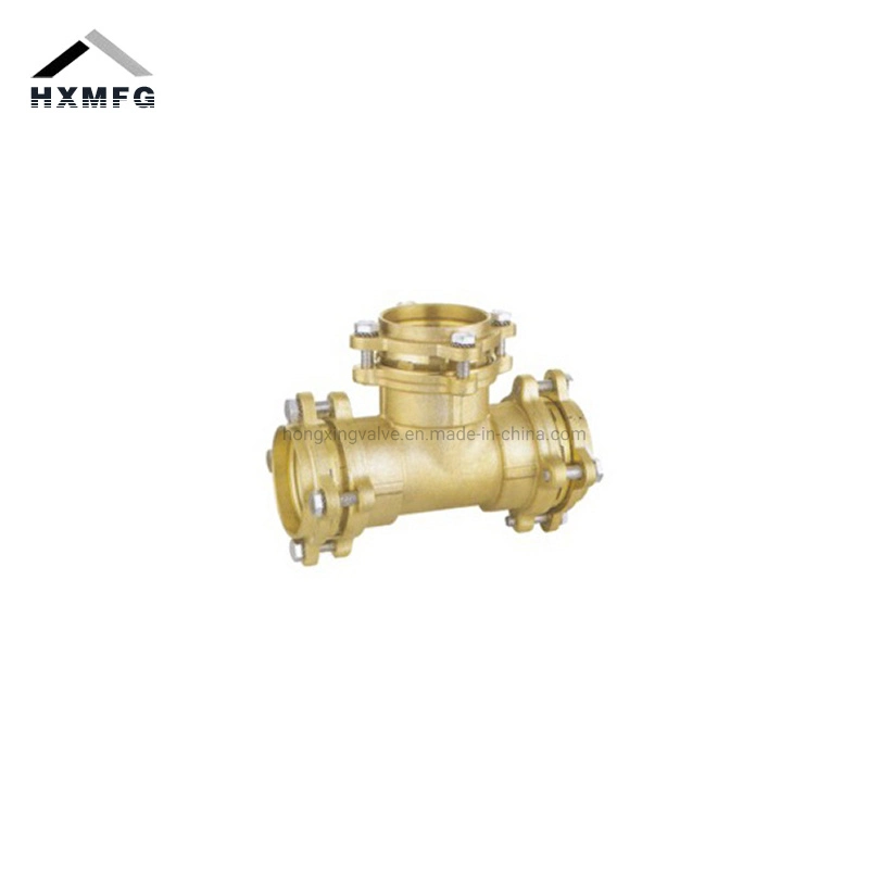 Brass Large Version Equal Compression Fitting 90 Degree PE Elbow Coupling