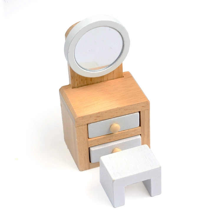 Nouvelle arrivée Kids mobilier miniature en bois pour les poupées Chambre W06b086