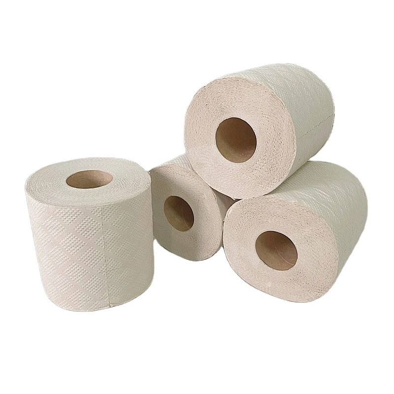 Bleached / Unbleached Paper Toilet Roll Towel Paper Tissue From China Bamboo 100% Bamboo Pulp Wood Materials