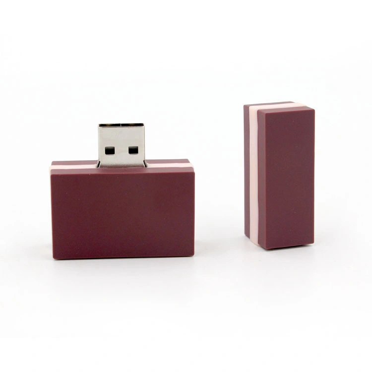 Square Chocolate Cartoon PVC USB Flash Drive 8GB 16GB 32GB