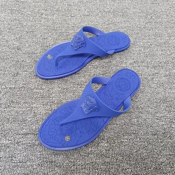 New Style Wholesale/Supplier Fashion Jelly Ladies Flip Flop Beach Slippers Head Women Latest Lady PVC Jelly Summer Footwear