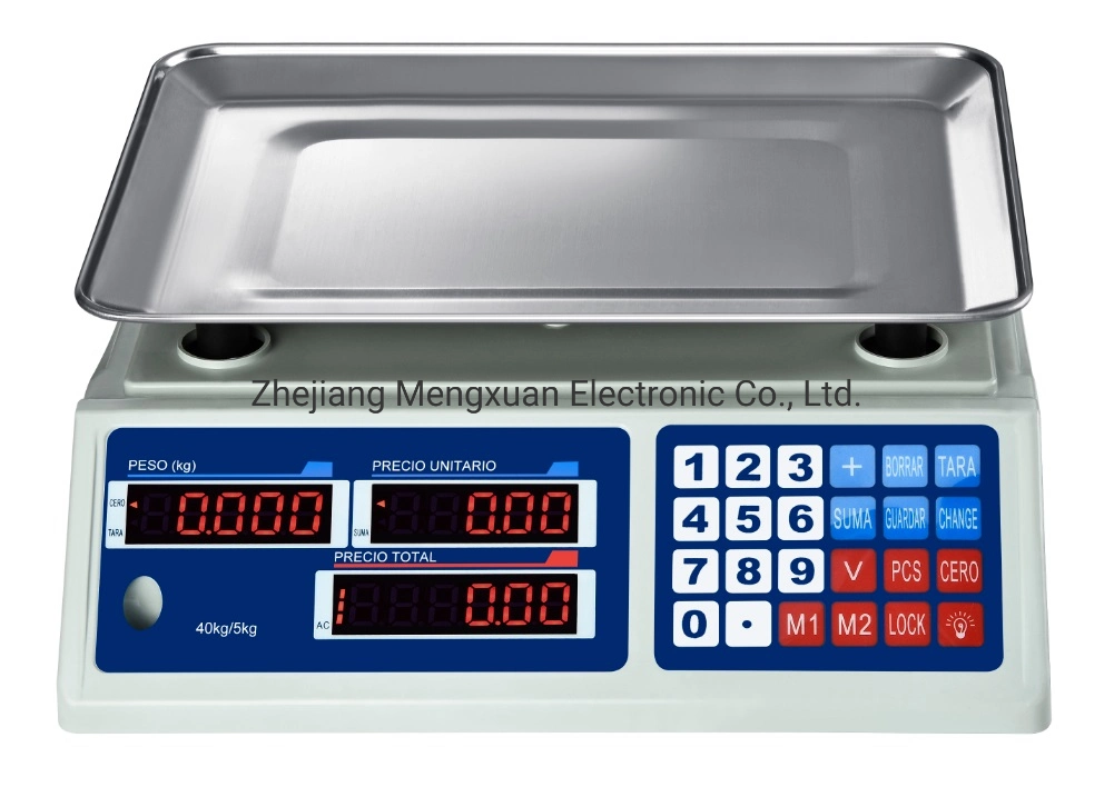 30kg de peso minorista Digital precio balanza electrónica informática