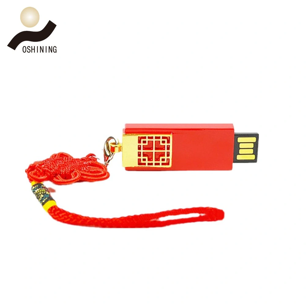 Chinese Knot Red Color Custom Metal USB (USB-MT449)