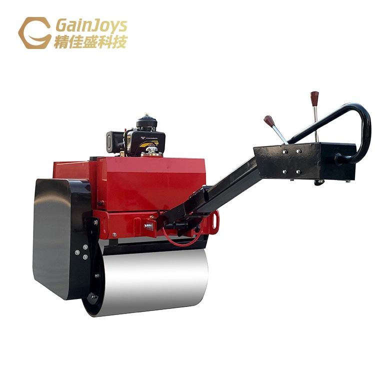 Gainjoys Factory Direct High Quality Handheld Road Roller Single Drum Fast Delivery