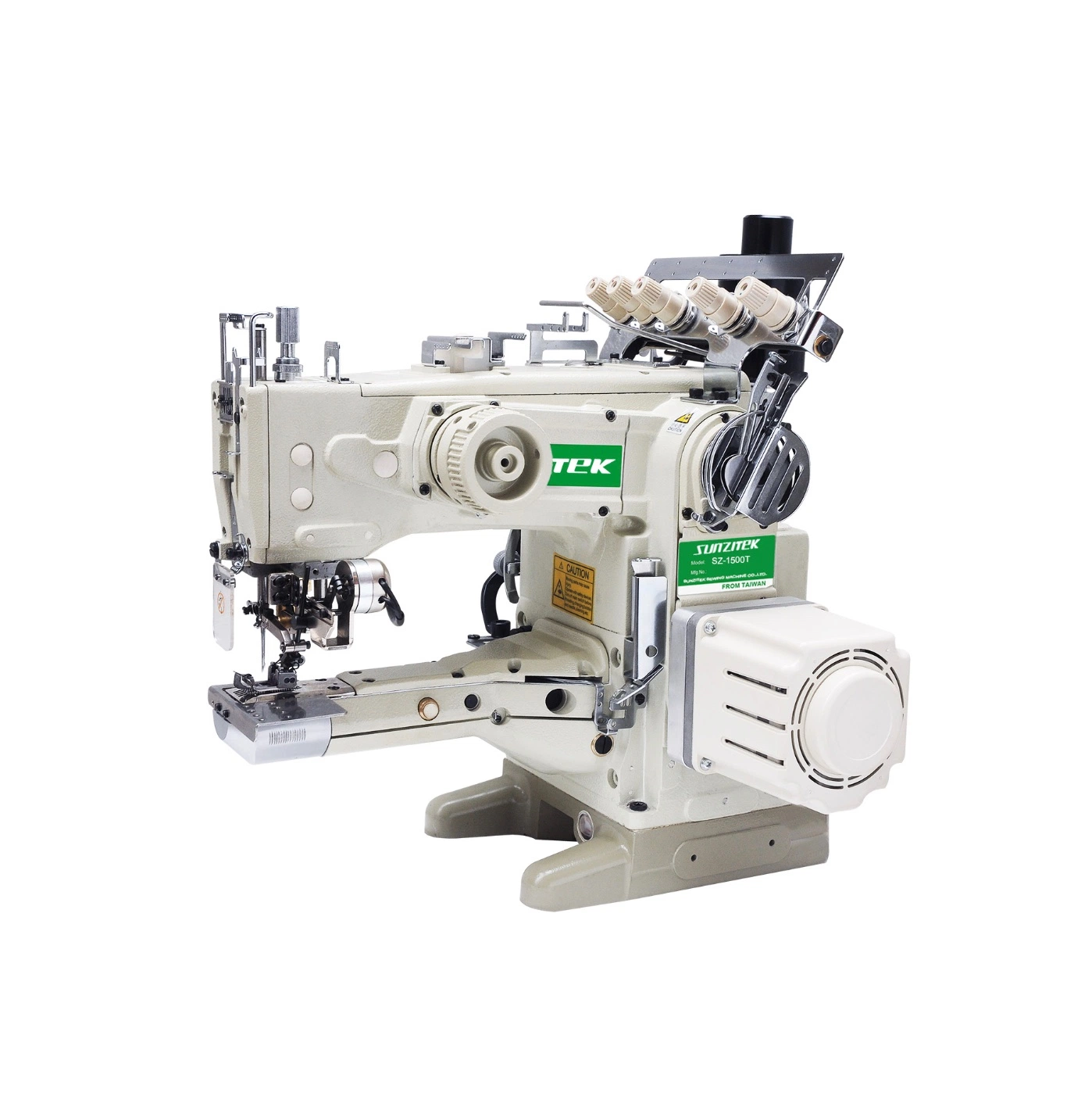 Sz-1500t-L Long Arm Direct Drive Cylinder Bed Interlock Sewing Machine with Thread Trimmer and Foot Lifter