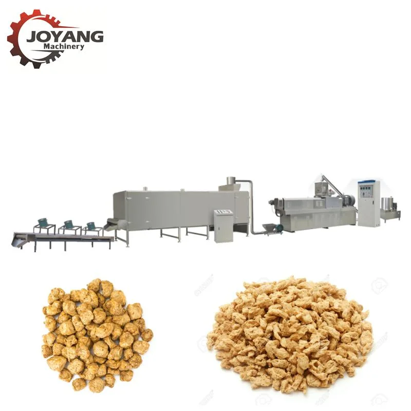 Tvp Tsp High Fiber Soya Protein Flakes Chunks Production Line