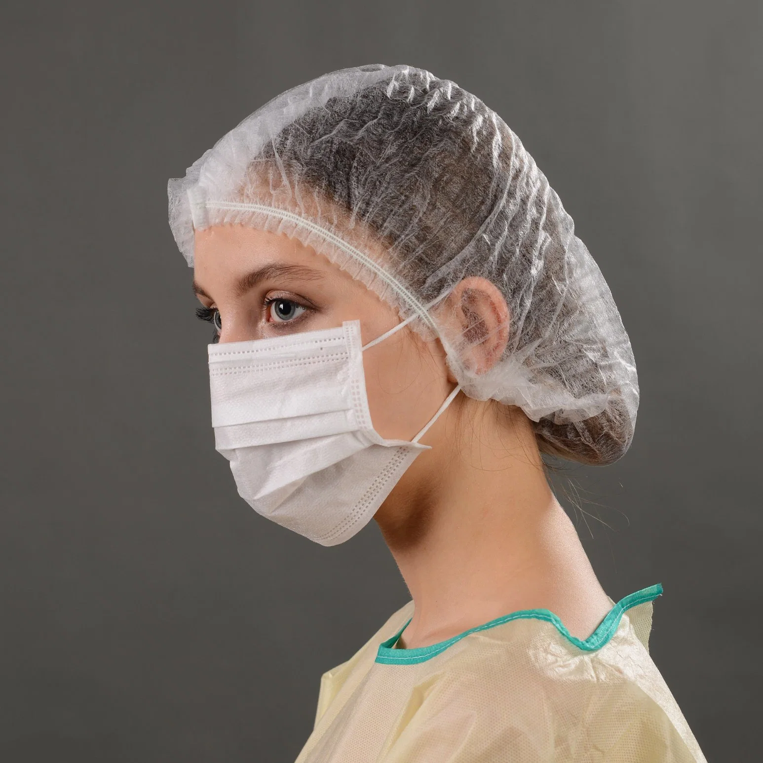 Disposable Nonwoven Face Mask with Earloops in CE Approved From Topmed