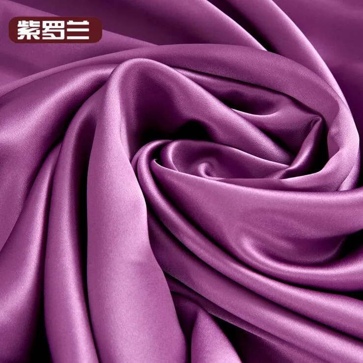 MOQ: 10m Width 300cm 100% Silk Charmeuse Satin Fabric for Bedding