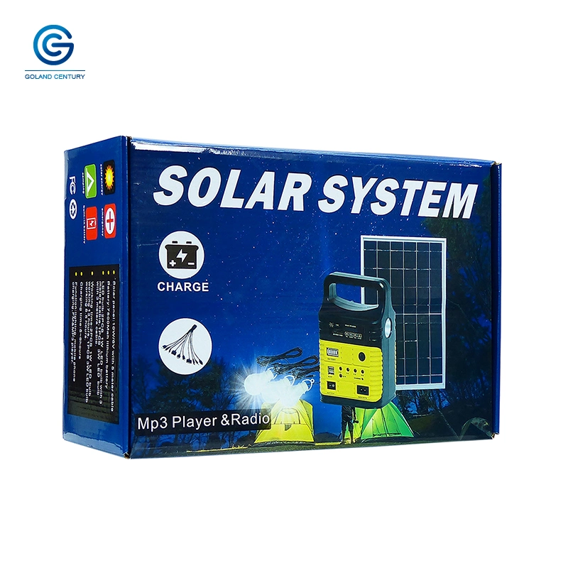 Portable Solar Energy System Generator Outdoor Power Mini DC 10W Solar Energy System for Indoor and Outdoor Lighitng Mobile Phone Digital Cameras DC Fan