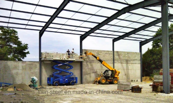 Competitive Prefabricated Steel Warehouse Building with Concrete Wall