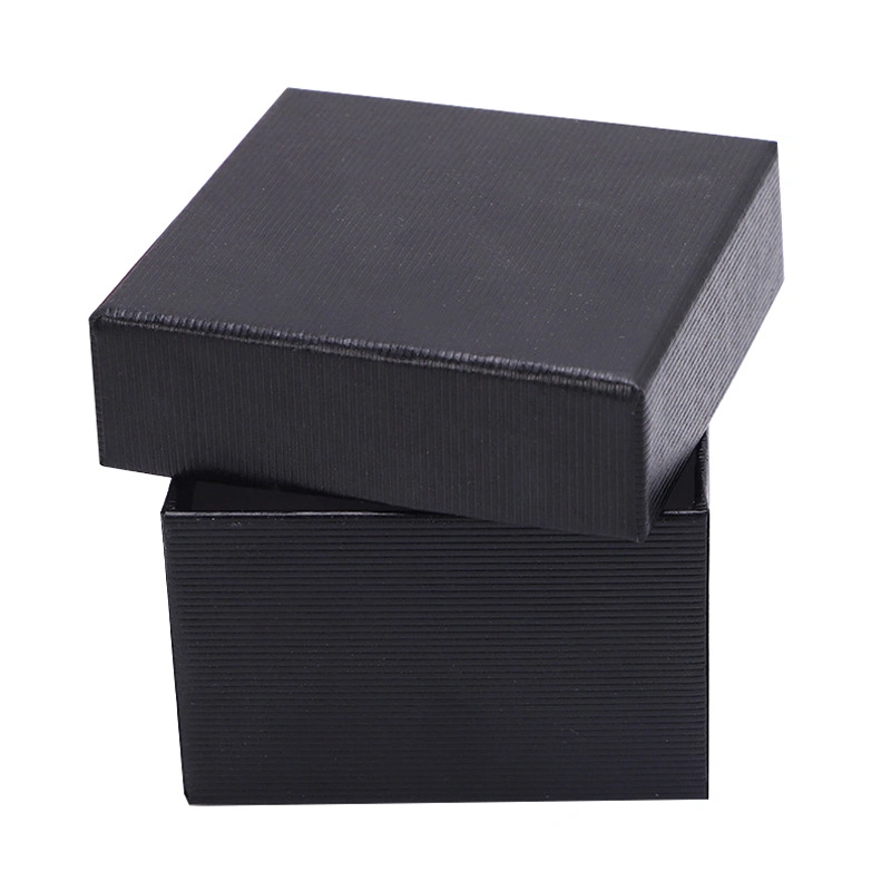 Luxury Elegant High quality/High cost performance  Custom Logo Black Kraft Art Paper Packaging Box for Single Watch Box Important Gift Packaging Box