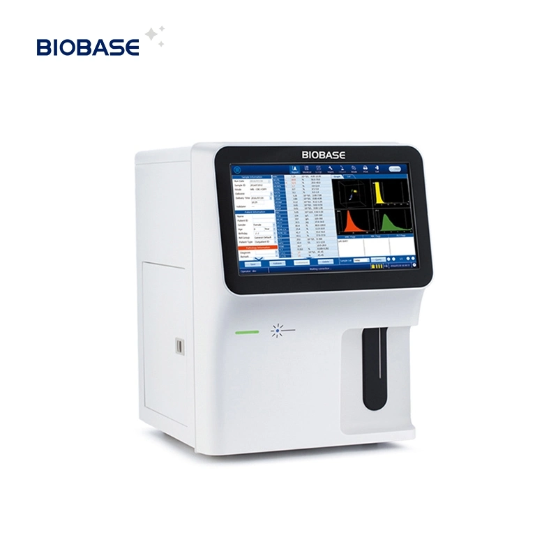 Biobase Touch Screen 5 Part Hematology Analyzer Factory Price 60 Tests/Hour Wbc Hematology Reagent