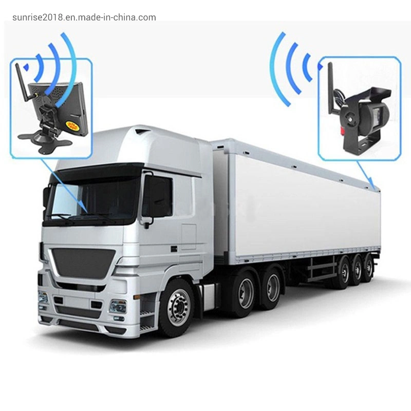 Wireless Truck/Bus Surveillance System Car Rearview Backup Camera with 7'' LCD Monitor