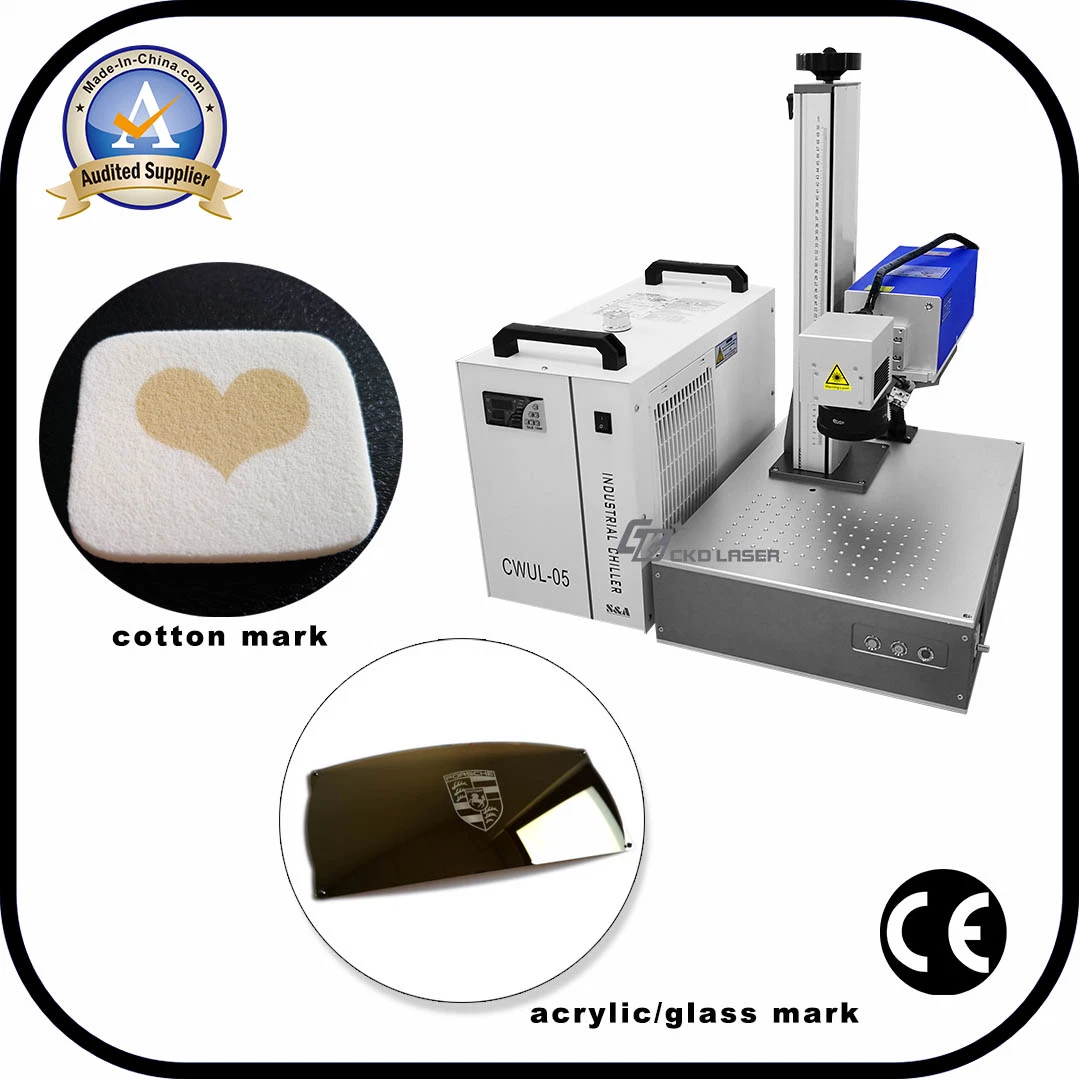 Small Portable UV Laser Marking Machine for All Material Glass Cotton Leather Acrylic Plastic Metal Food Fruit Vegetable Biscuit Easy E-Focus