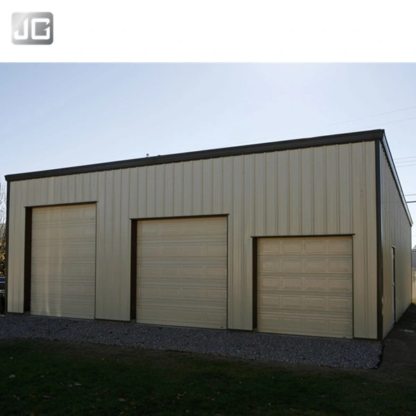 Almacén de la estructura de acero de alta calidad Hangar Taller Garage edificio prefabricado con mejor precio