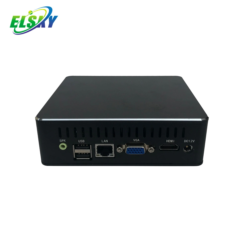 Elsky Nano Mini PC con CPU Skylake 6ª generación de Core i3-6100u 6167u Realtek 8111f LAN RJ45 de alta definición VGA Edp_Mi N67