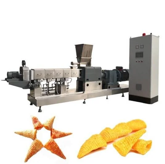 High Quality Fried Wheat Flour Bugle Snack Production Plant Extruded Snack Bugle Food Making Machine Line