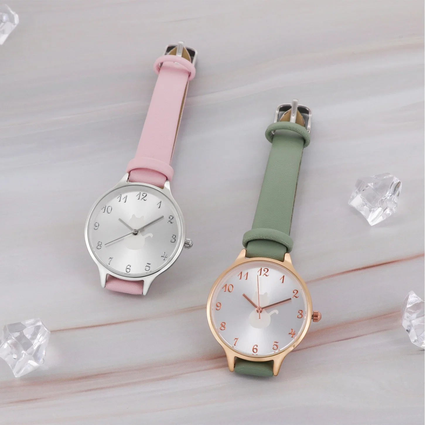 Reloj de pulsera con dama Fashionl Ver Ver Ver Ver el cuero para el don de la moda reloj de cuarzo analógico reloj de acero inoxidable reloj mujer ver