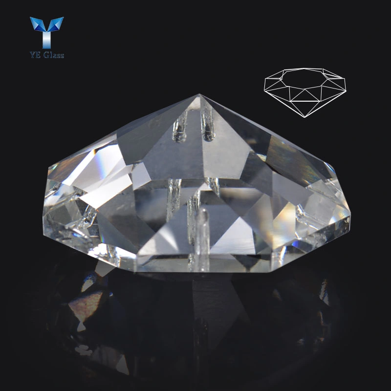 Diamond Shape Crystal Glass Pendant Crystal Bead for Chandelier Lampwork