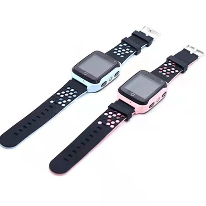 Los niños Tracker GPS Pantalla táctil resistente al agua Reloj inteligente Sos una linterna para Chicas Chicos Don Ver Q528