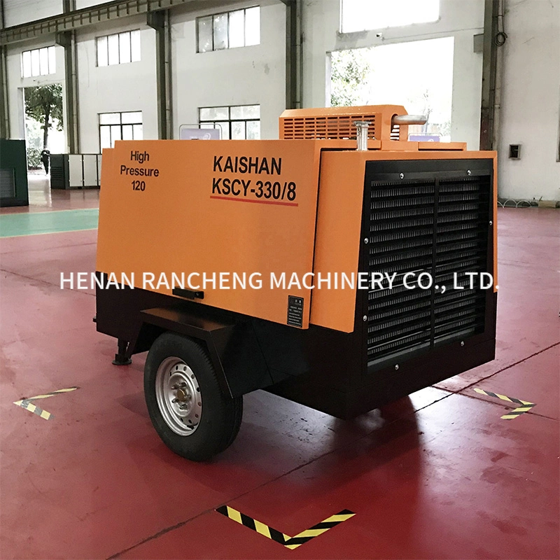 Portable Mountain Screw Air Compressor Kscy330-8 Is Used for Mining Blasting Hole Drilling Machines, Small Anchor Drilling Machines, etc