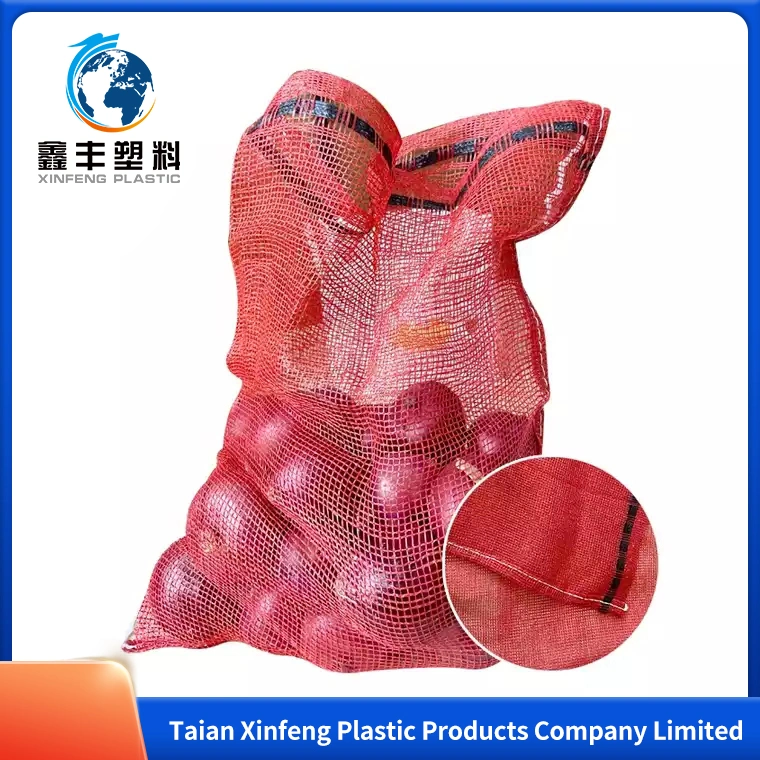 Original Factory UV Treated Drawsting 10kg 25kg 30kg 50kg Firewood Vegetable Onion Potato Fruit Firewood Packaging Polypropylene Woven Bag Mesh Bag