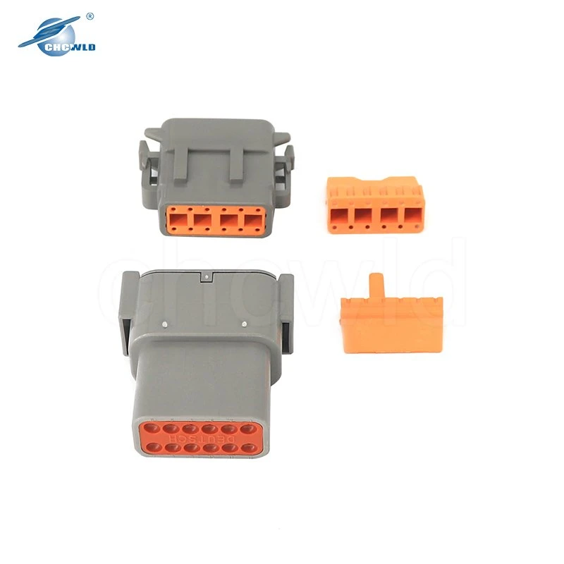 Alta cuantificación serie Dt Auto impermeable Dt04-2p 3p 4p 6p 8P 12p Dt04-2s 3s 4s 6s 8s 12s Deutsch Automotive Conector