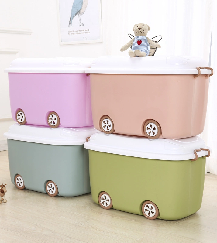 New Design Household Cartoon Plastic Storage Container with Lid