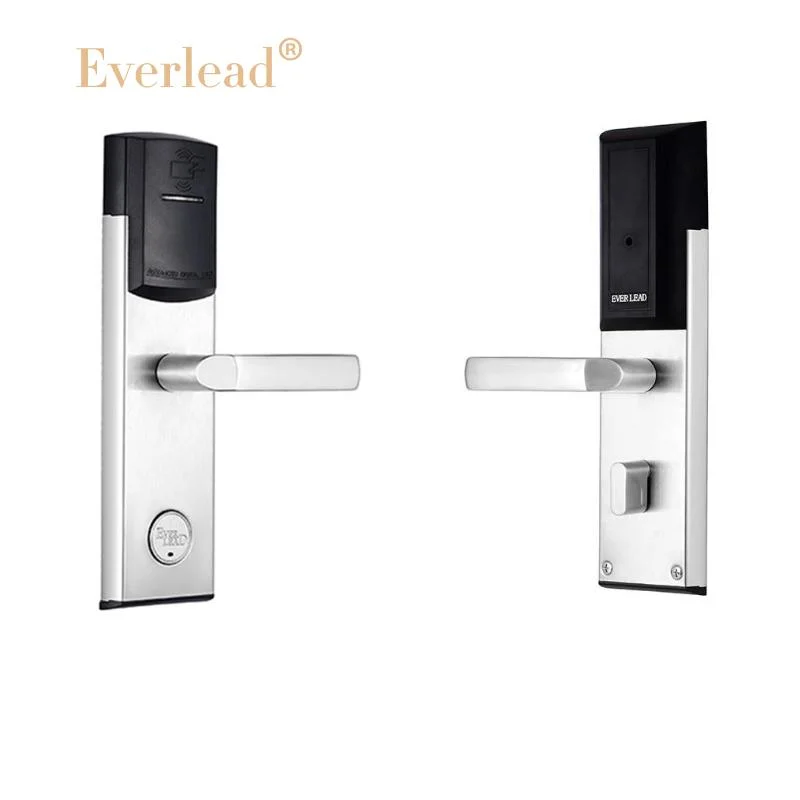 High quality/High cost performance  and Cheap Price Stainless Steel MIFARE Cards Handle Bluetooth Hotel Electric Door Lock with Free Management Software