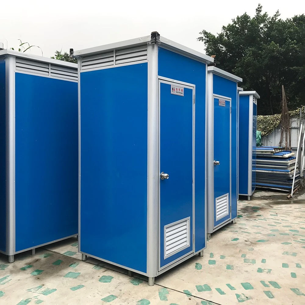 Cabina de ducha con wc el equipo de producción de compostaje, baños con sistema de lavado de su uso en exteriores para Nepal