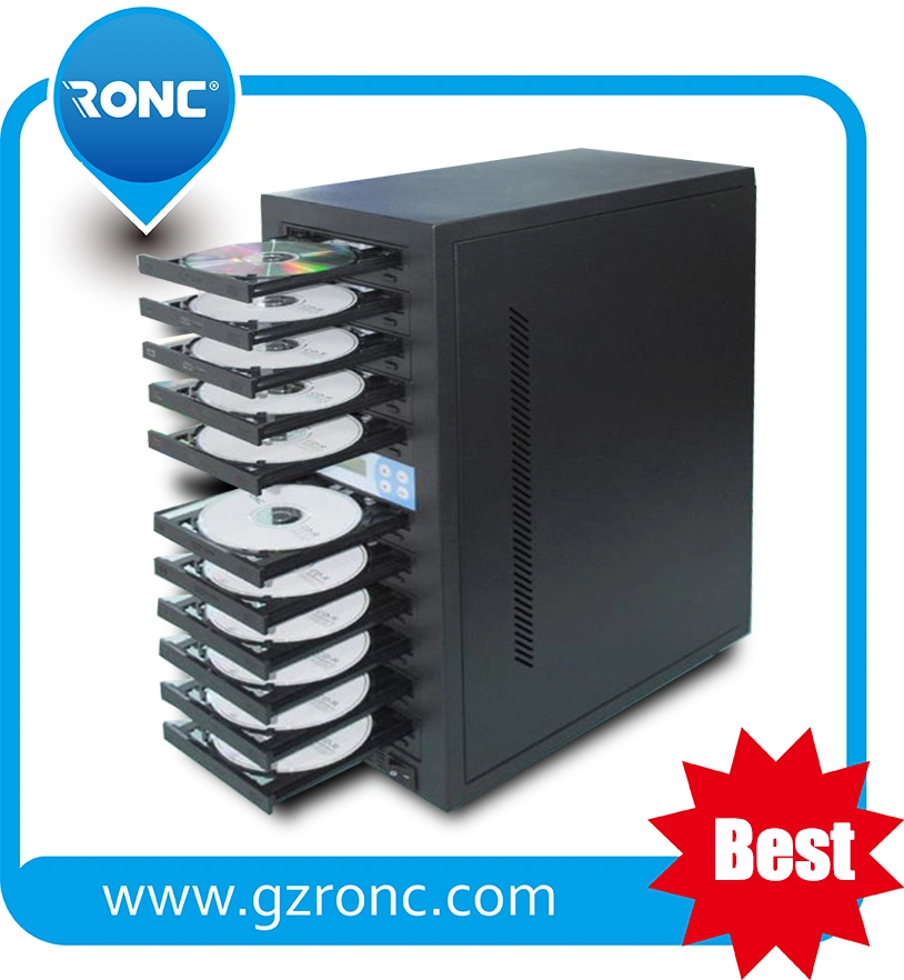 Duplicador de CD/DVD con 10 bahías