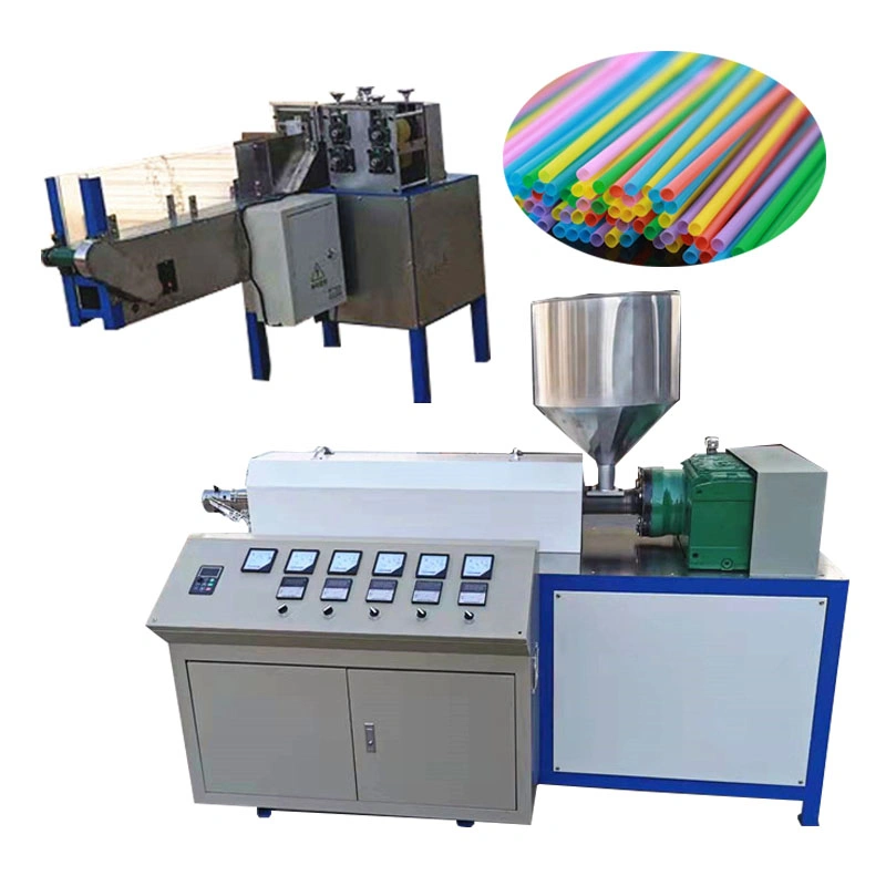 البلاستيك شرب القش صنع آلة البلاستيك الأنابيب Extruders