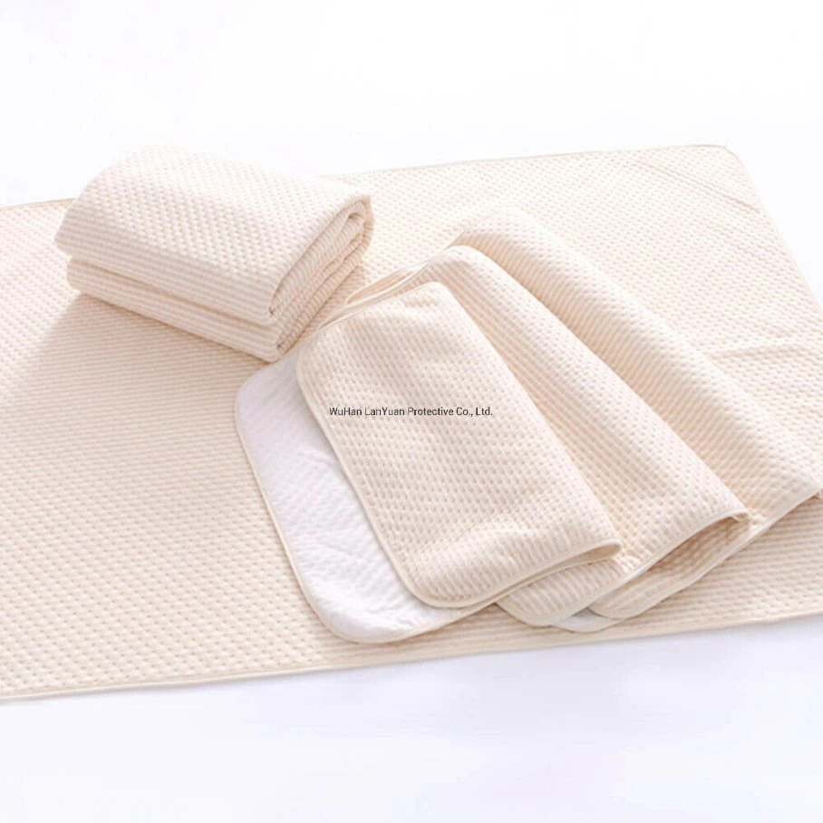 Productos para bebés Mayoristas Hoja impresa cubierta de almohadilla de la cama Cuna Underpad