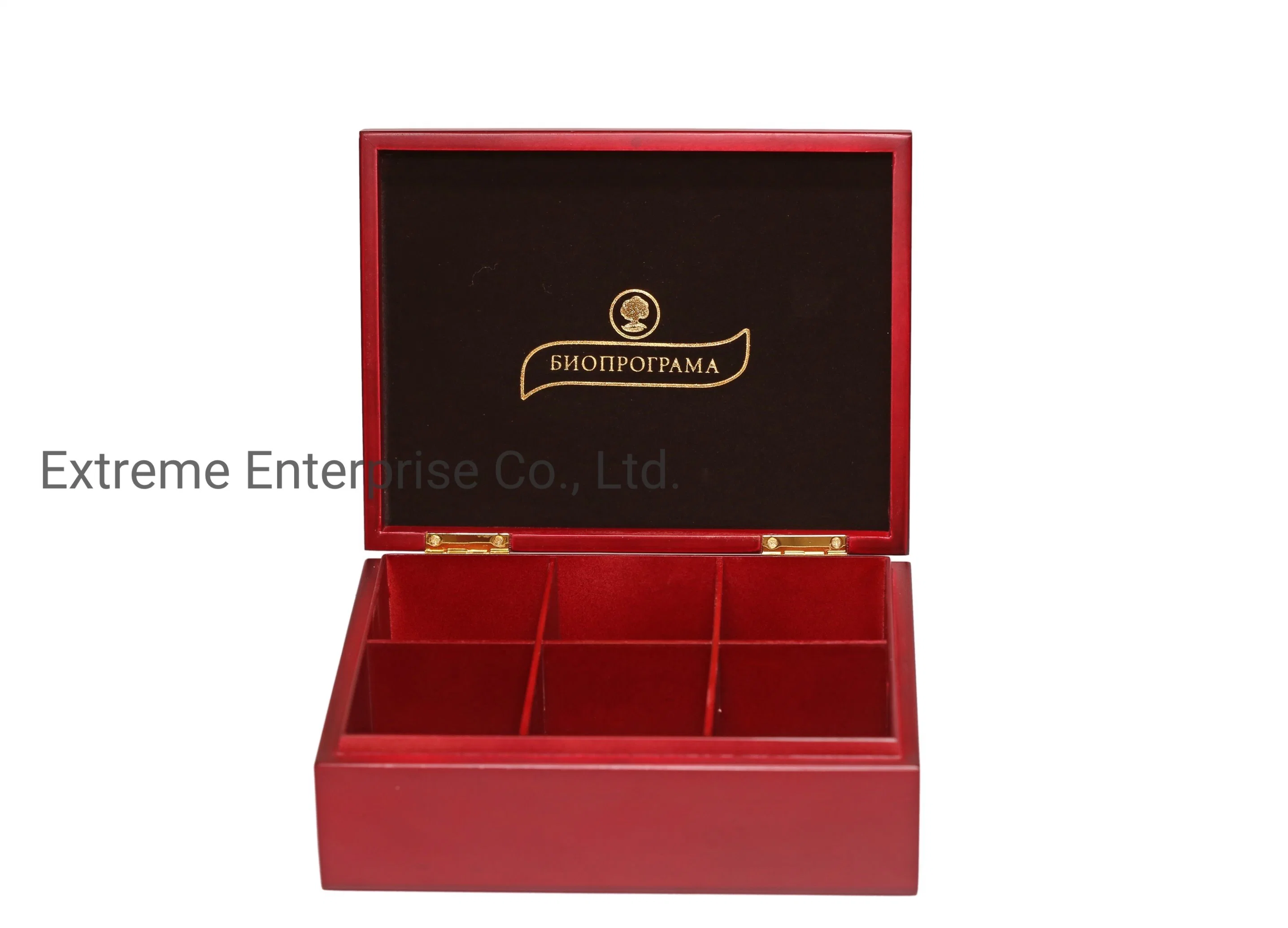 Custom Made Mahogany Wooden Food Packing Box, Wooden Tea Gift Packaging Box