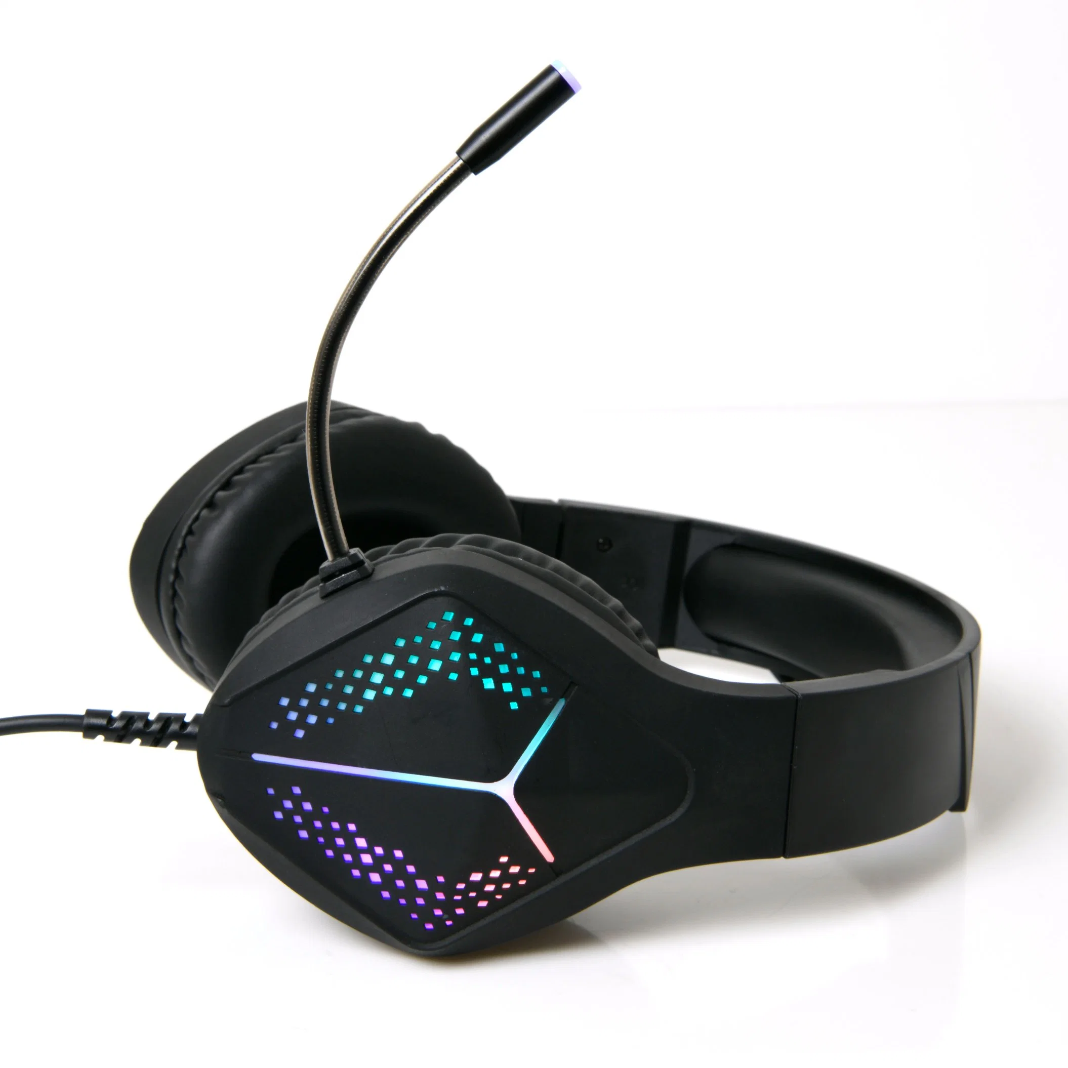 Juegos USB Stereo Headset con orejeras de memoria programable auriculares Over-Ear