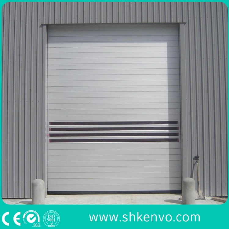 Industrial Automatic Spiral Aluminum Metal Thermal Insulated High Speed Performance Fast Acting Rapid Rise Overhead Roll up or Roller Shutter Door for Warehouse