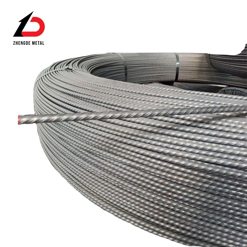 High Tension 1670MPa 3mm 4.0mm 4.8mm 5.0mm 6.0mm 7.0mm Prestressed Concrete Spiral Ribbed Steel PC Wire