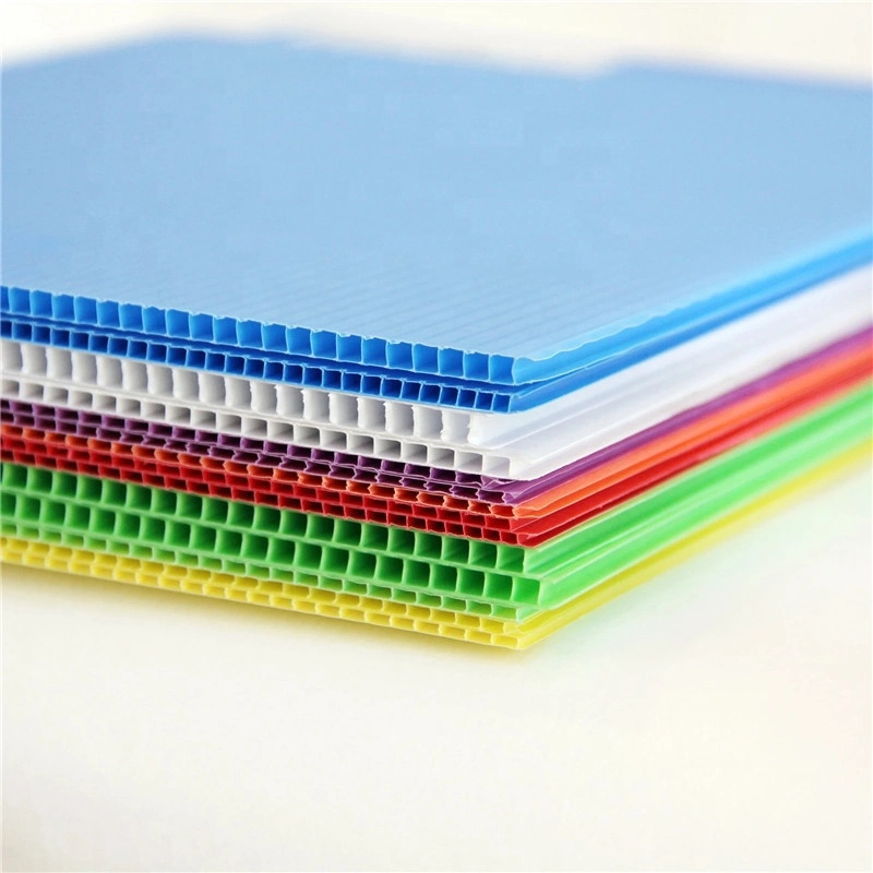 Colorful Hollow PP Corrugated Sheet Plastic PP Polypropylene Board