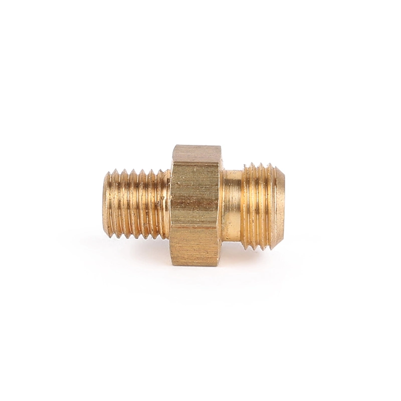 CNC Auto Parts Brass Tube Nipple Copper Hydraulic Pipe Fitting Brass Fasteners