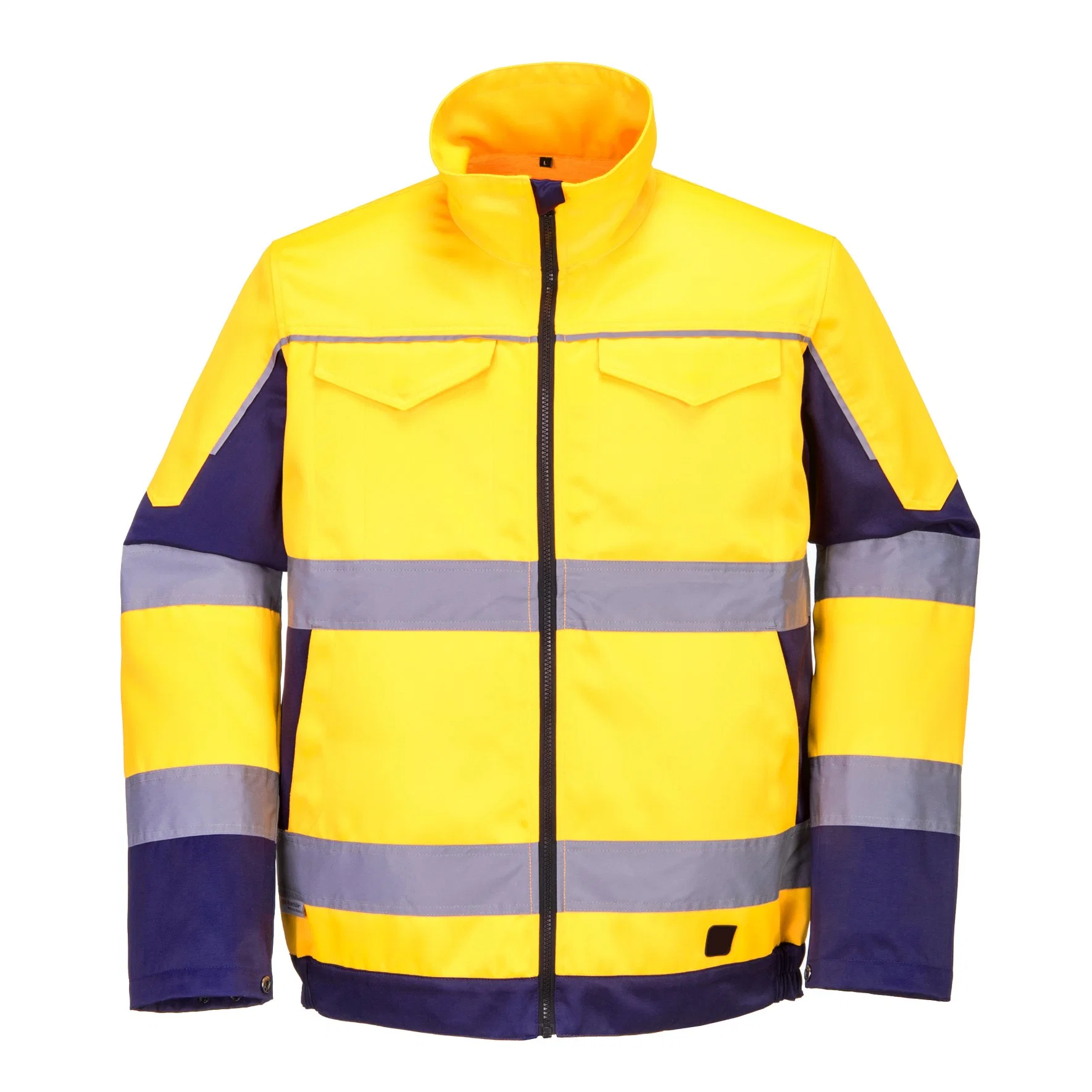 Qualidade superior Hi Vis Jacket, poliéster/algodão Water-Proof revestir, a segurança rodoviária Pano Macio