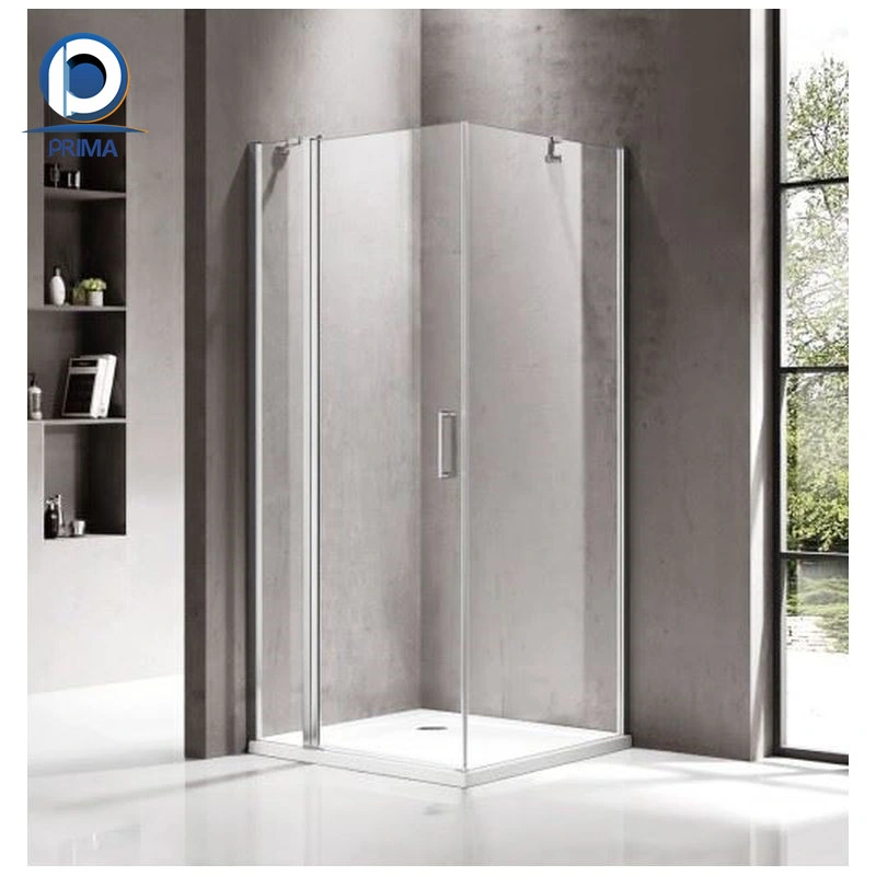 Nouveau design transparent Prima salle de douche avec hardwares