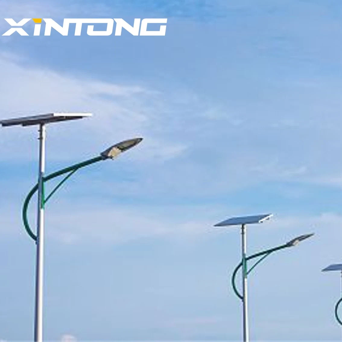 IP65 High Brightness Power Waterproof Outdoor Road Energy Saving LED Solar Panel Street Lighting Lamp with Pole