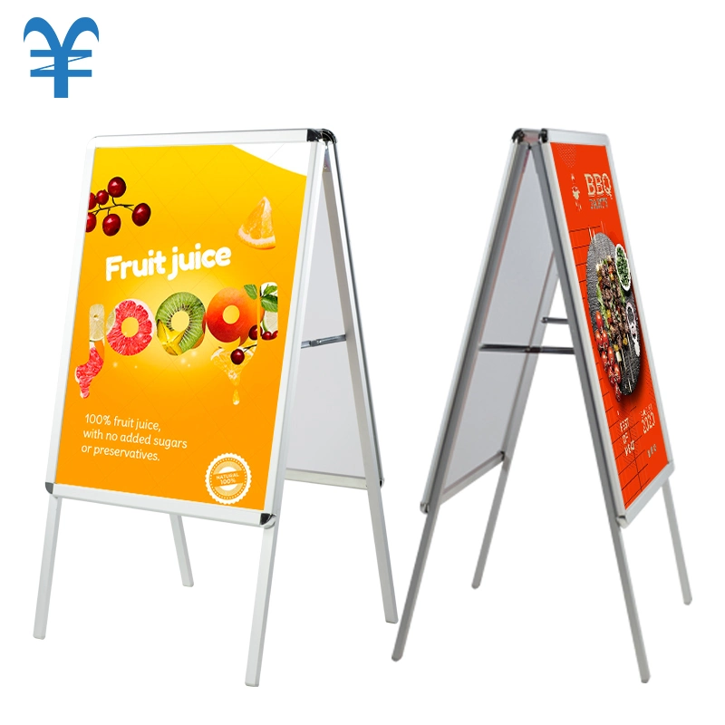 Sidewalk Poster Stand Falten eines Rahmens doppelseitige Pflaster Display