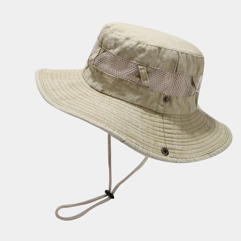 Unisex Washed Fashion Hats Retro Summer Fisherman Cap Cotton Outdoor Upf 50+ Waterproof Boonie Hat Summer UV Protection Sun Caps